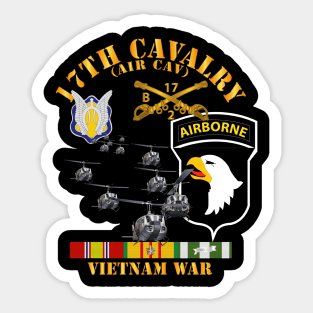 Bravo Troop 2nd Squadron 17th Cav - 101st  Airborne Div w VN SVC Sticker